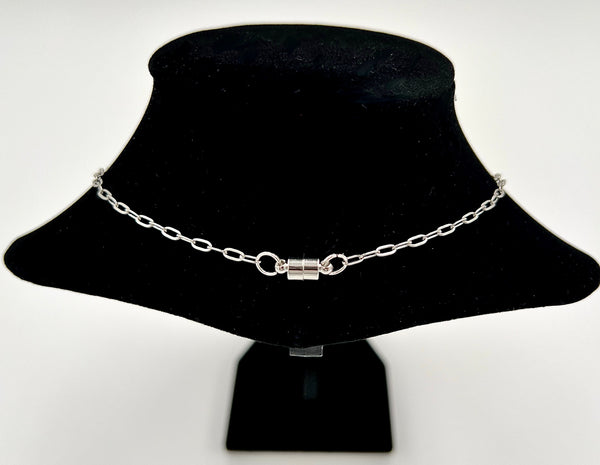 Beaded Bar Necklace in Neon