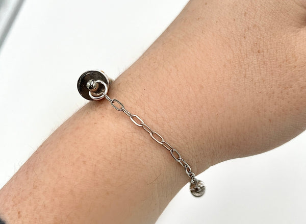 Beaded Bar Bracelet in Bubbles